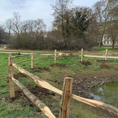 Morticed Post & Rail in Hyde Park